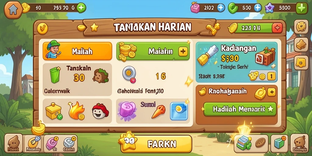 Tampilan antarmuka yang modern dan menarik.