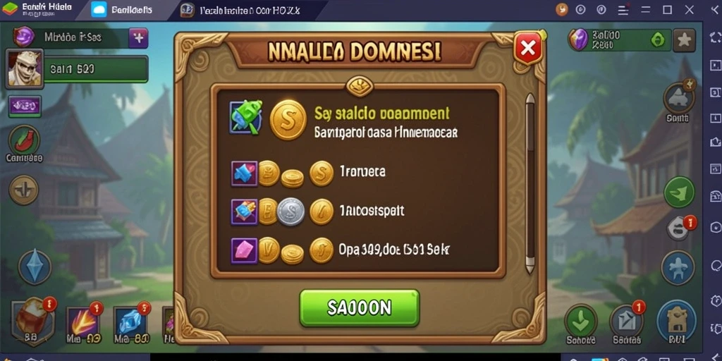 Tampilan utama DEWI5000 yang menarik dan penuh warna.