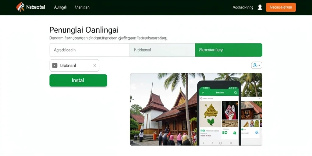 Tampilan menu utama yang menarik dan ramah pengguna.