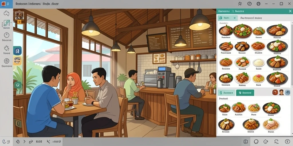 Screenshot menunjukkan grafik yang menarik dari permainan.